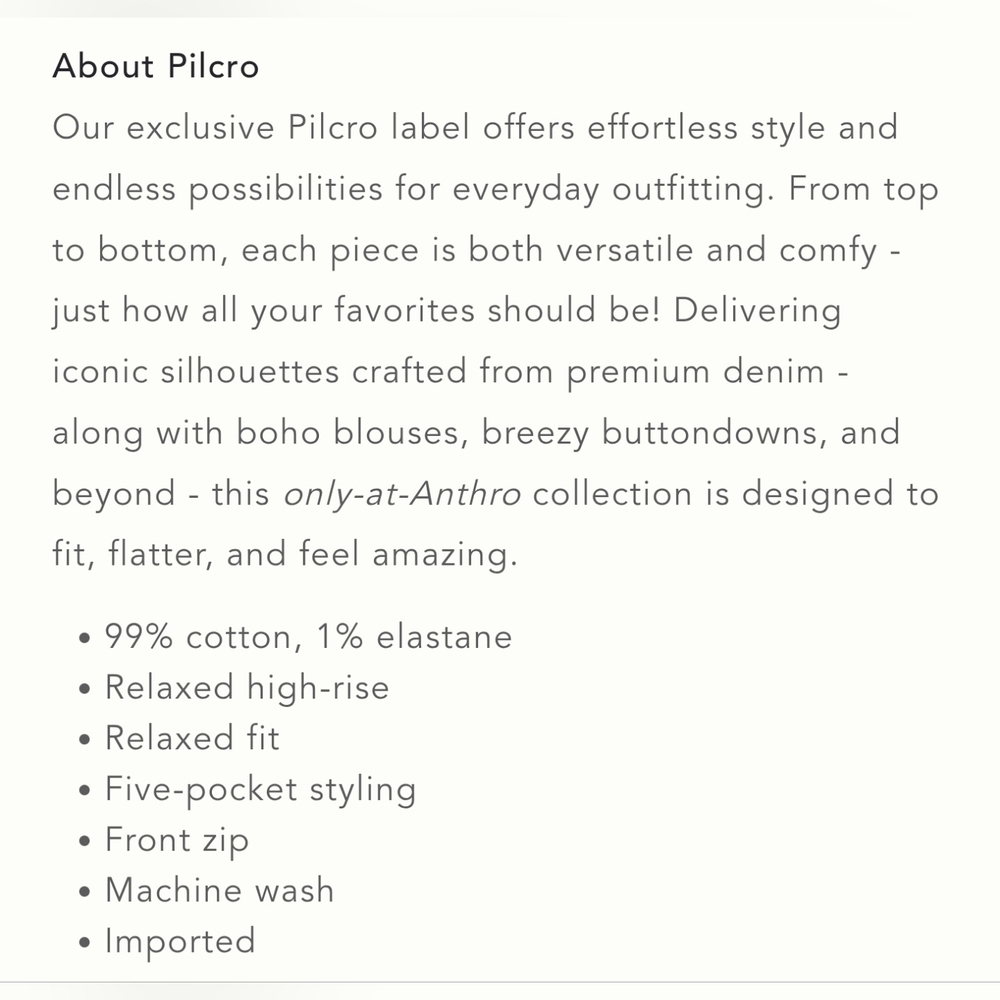 NWOT Anthropologie Pilcro The Borrowed Boyfriend Jeans Relaxed Oversized Fit 25 - Picture 13 of 13